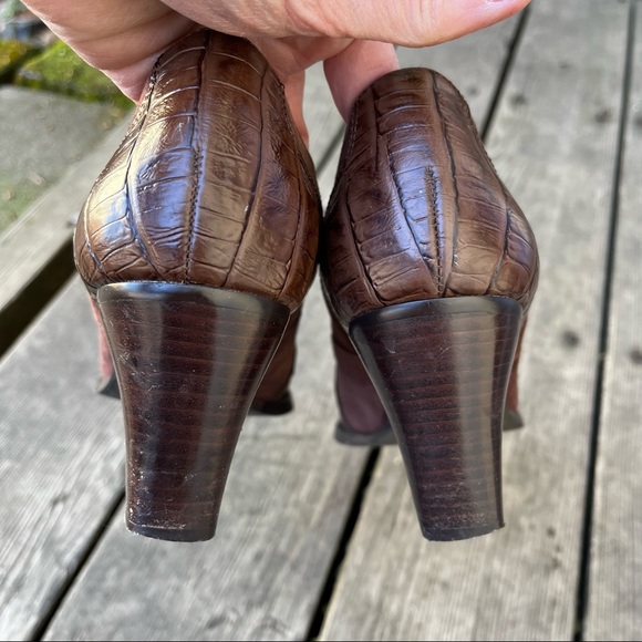 Coldwater Creek Leather Suede Ankle Western Boots Sz 9 - Picture 10 of 14